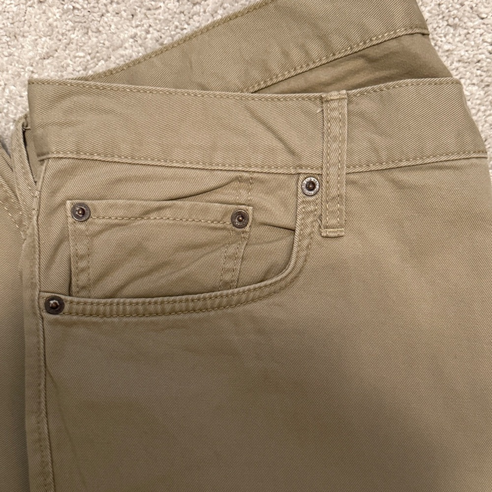 Old Navy Beige Straight-Leg Trousers - Picture 3 of 5